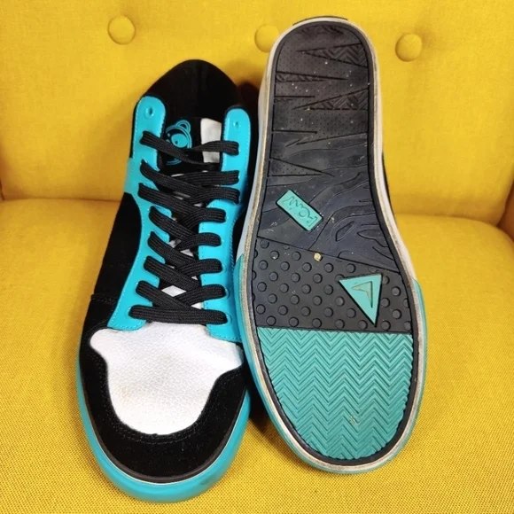 PONY x Neff Signature Mid Top Suede Sneaker Black Teal Retro Vintage Men 11.5